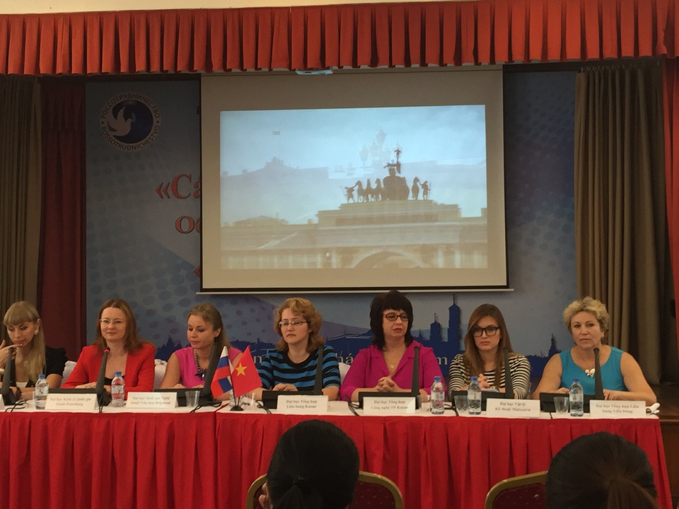 Đại diện các trường ĐH Nga đã tham gia giai đoạn 6 của dự án tại buổi họp báo