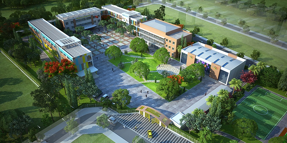 Triển khai hoàn thiện dự án Công viên hồ đẹp nhất Tây Nam Hà Nội - 3 Phối cảnh tổng thể trường học tiểu học TH-05