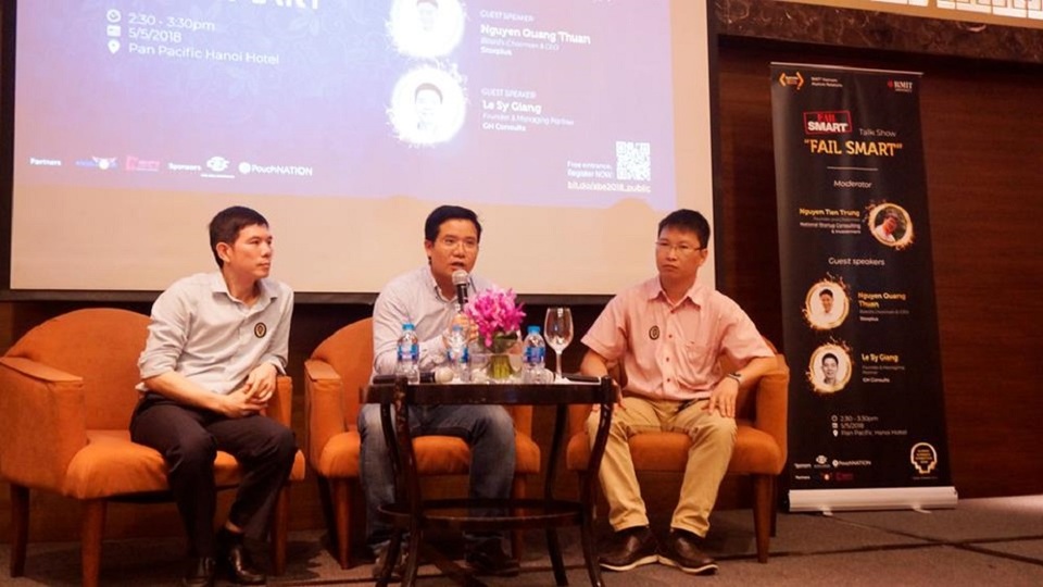 Cựu du học sinh về nước: Thất bại hữu ích hơn hào quang chiến thắng - 3 Hai diễn giả trong hội thảo Fail Smart 2018.