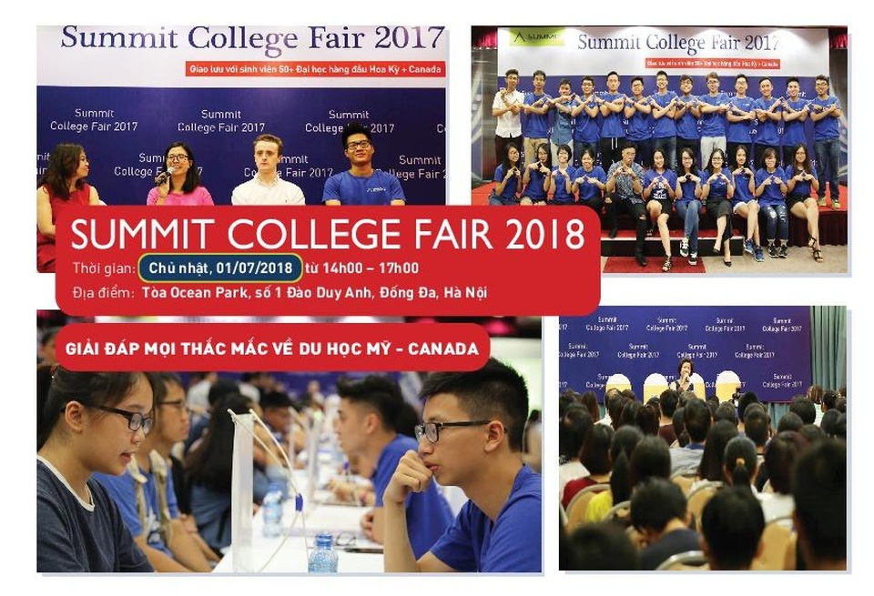 Summit College Fair 2018: Cơ hội gặp gỡ đại diện gần 50 trường ĐH danh giá nhất nước Mỹ - 1 Hình ảnh toàn cảnh sự kiện.