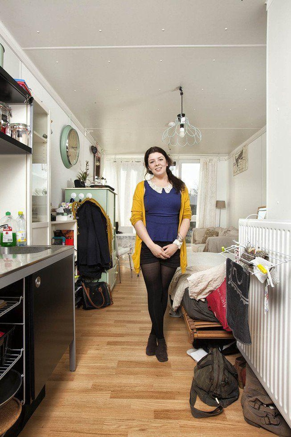 Phòng sinh hoạt của cô bạn Jessie (Amsterdam, Hà Lan) theo học chuyên ngành Khoa học Truyền thông. (Ảnh: Henny Boogert)