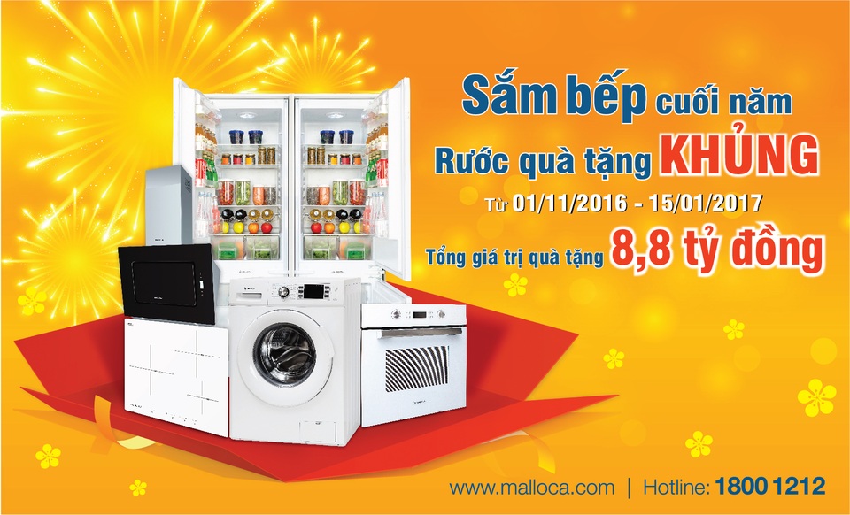Thị trường thiết bị bếp: Tưng bừng khuyến mãi cuối năm - 3 Thị trường thiết bị bếp: Tưng bừng khuyến mãi cuối năm - 3