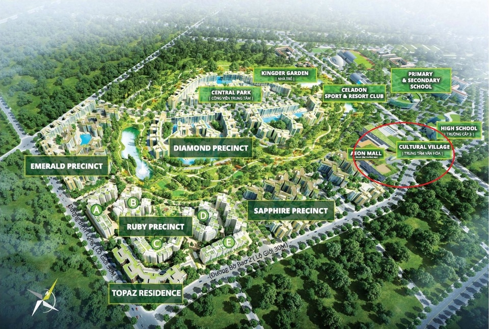 Dự án Celadon City hút giới đầu tư bất động sản - 1 Mặt bằng Tổng thể Dự án Celadon City