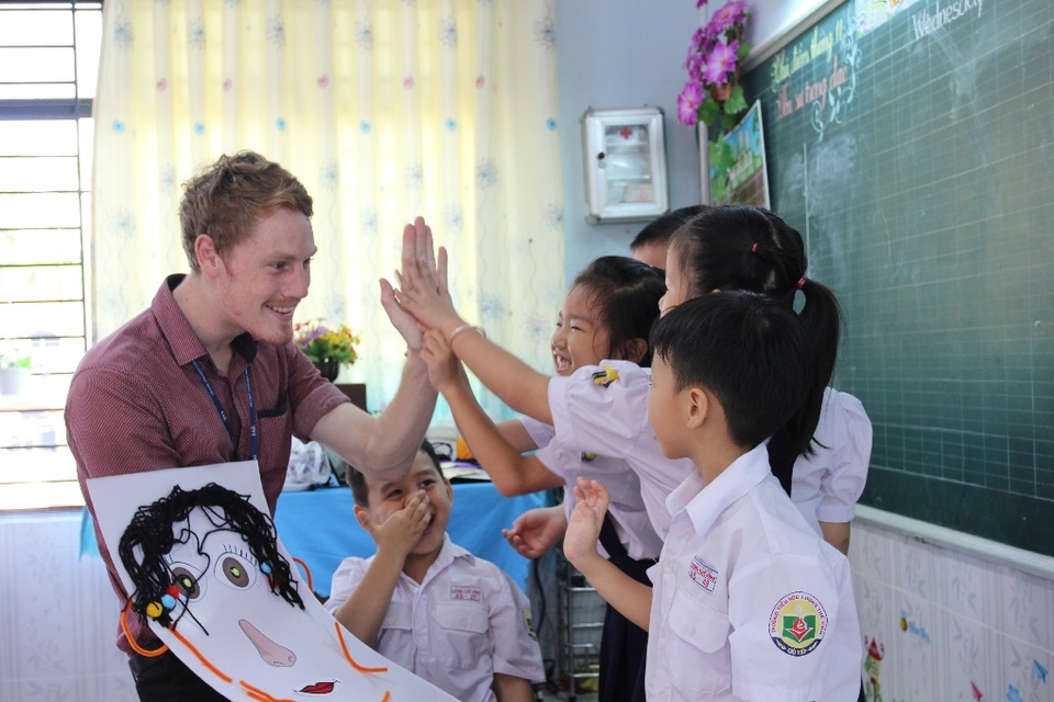 Vào lớp 1 - Giúp con vượt nỗi sợ “đi học” - 5 Học tiếng Anh trong ngữ cảnh, kết hợp với phương thức project-based nâng cao kiến thức và kỹ năng cho học sinh.