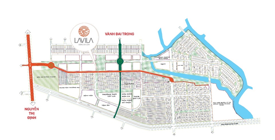 Lavila Đông Sài Gòn: Nguồn thu bền vững từ biệt thự mặt tiền kiểu mới - 1 Lavila Đông Sài Gòn nằm ngay mặt tiền hai trục đường chính, dễ dàng cho việc kinh doanh và cho thuê