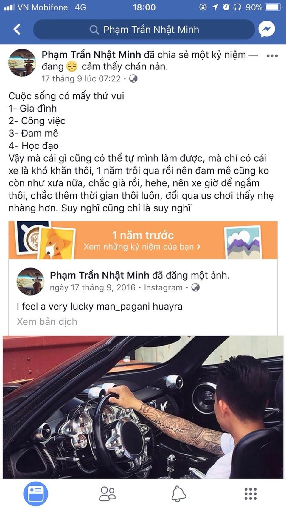 Minh Nhựa: ‘Tôi đã tìm thấy 4 thú vui trong đời, không mê siêu xe nữa’ - 5 Minh Nhựa: ‘Tôi đã tìm thấy 4 thú vui trong đời, không mê siêu xe nữa’ - 5