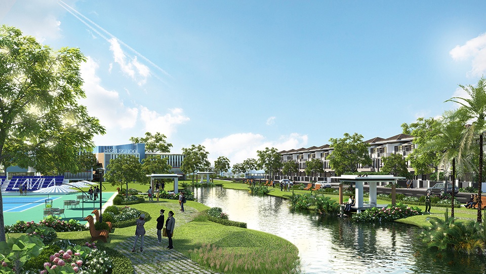 Biệt thự phố vườn LAVILA đạt tỷ lệ đặt chỗ gần 100% trong ngày giới thiệu - 2 Lavila có thiết kế cảnh quan đẹp, là một trong những ưu điểm nổi bật để khách hàng chọn mua dự án