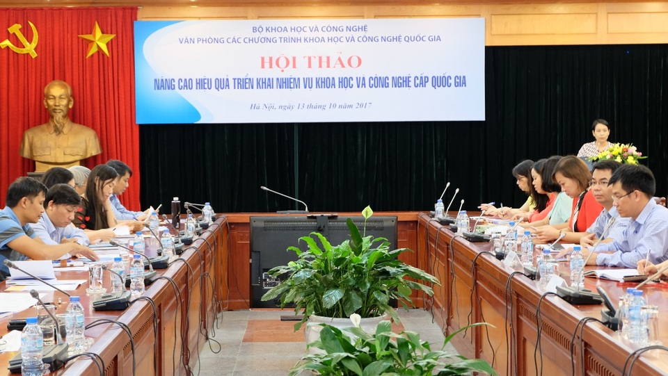 Lấy doanh nghiệp làm trung tâm để đổi mới và ứng dụng khoa học và công nghệ - 1 Ảnh: Văn phòng các Chương trình khoa học và công nghệ quốc gia hướng dẫn các đơn vị triển khai hiệu quả các nhiệm vụ khoa học và công nghệ