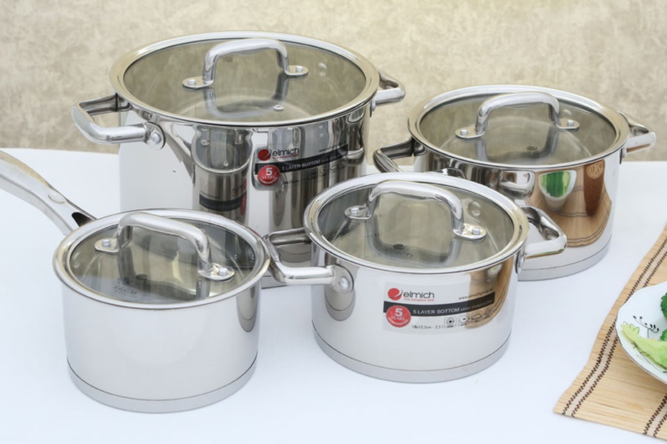 Bộ nồi inox Elmich tiện dụng được tin dùng.