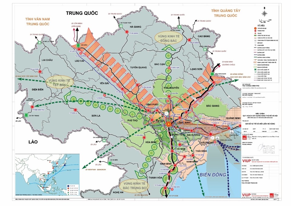Quy hoạch Hà Nội đến năm 2030: Khu vực Minh Khai đi sau, về trước - 1 Quy hoạch Vùng Thủ đô Hà Nội