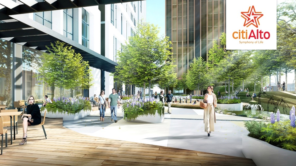 Kiến Á chính thức giới thiệu CitiAlto – Căn hộ dành cho thị dân trẻ thành đạt - 2 CitiAlto có 2.425m2 cảnh quan nội khu được thiết kế tinh tế và hiện đại