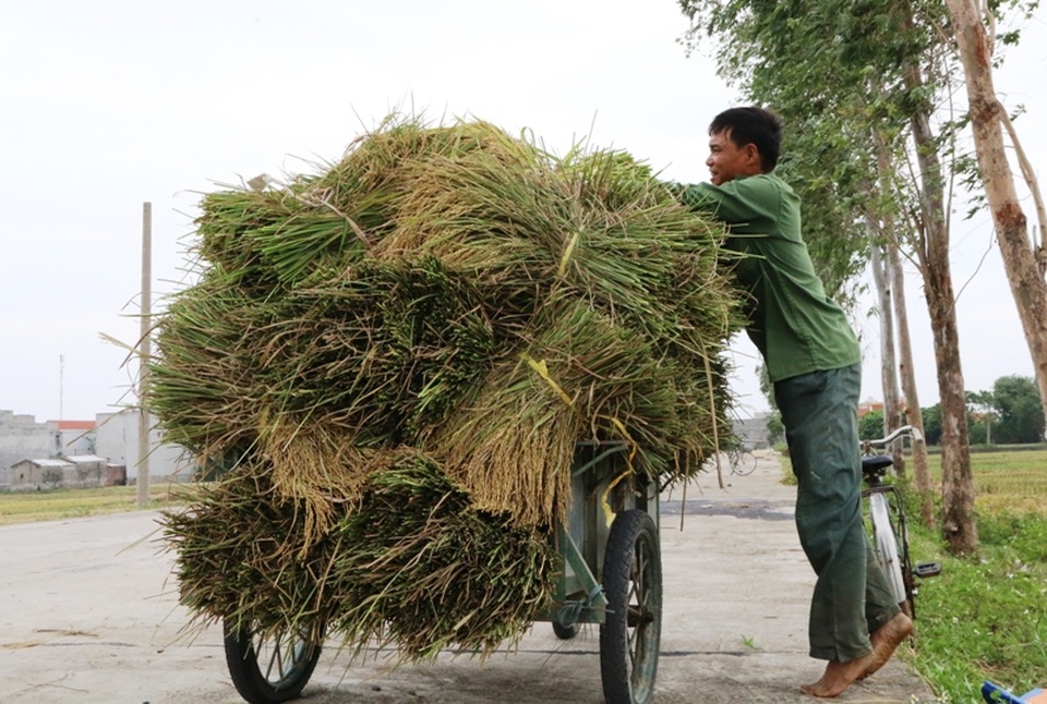 Nhiều người dù bận rộn chạy bão vất vả nhưng vẫn nở vụ cười tươi.