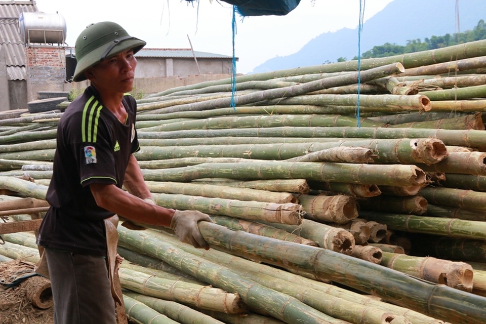 Nghề làm ra những đôi đũa sử dụng 1 lần rất cực nhọc nhưng nhiều người vì cuộc sống mưu sinh vẫn đang chạy đua với thời gian, làm quên ngày đêm khi vụ Tết đến.