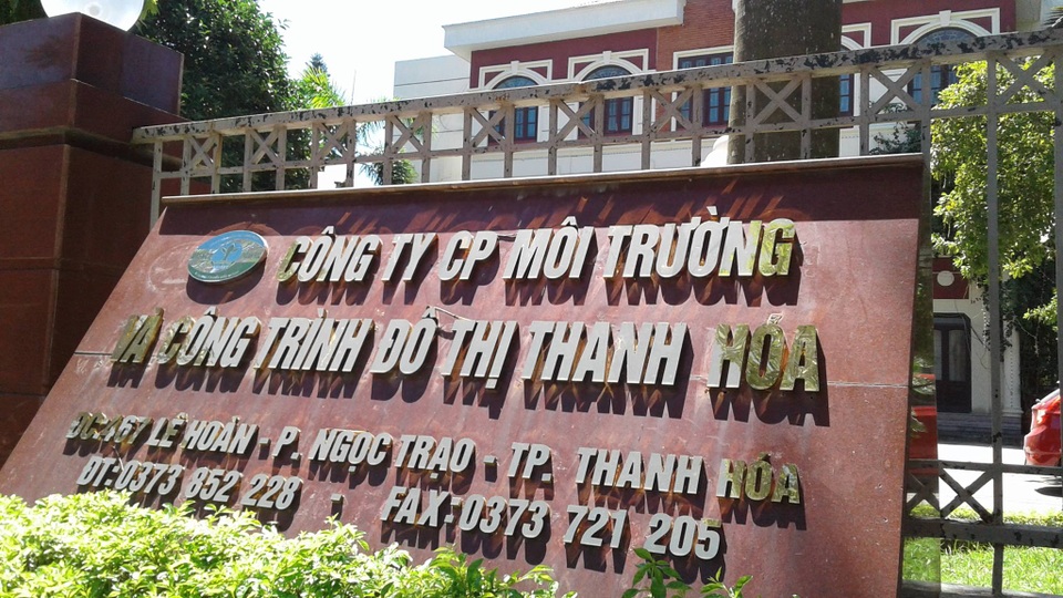 Nhiều sai phạm trong thu chi ngân sách của TP Thanh Hóa - 1 Cty môi trường và công trình đô thị Thanh Hóa là một trong những đơn vị để xảy ra sai phạm trong thu chi ngân sách năm 2014-2015