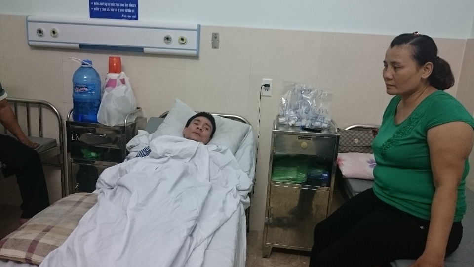 Anh Thêm đã thoát cơn nguy hiểm và đang điều trị tại bệnh viện