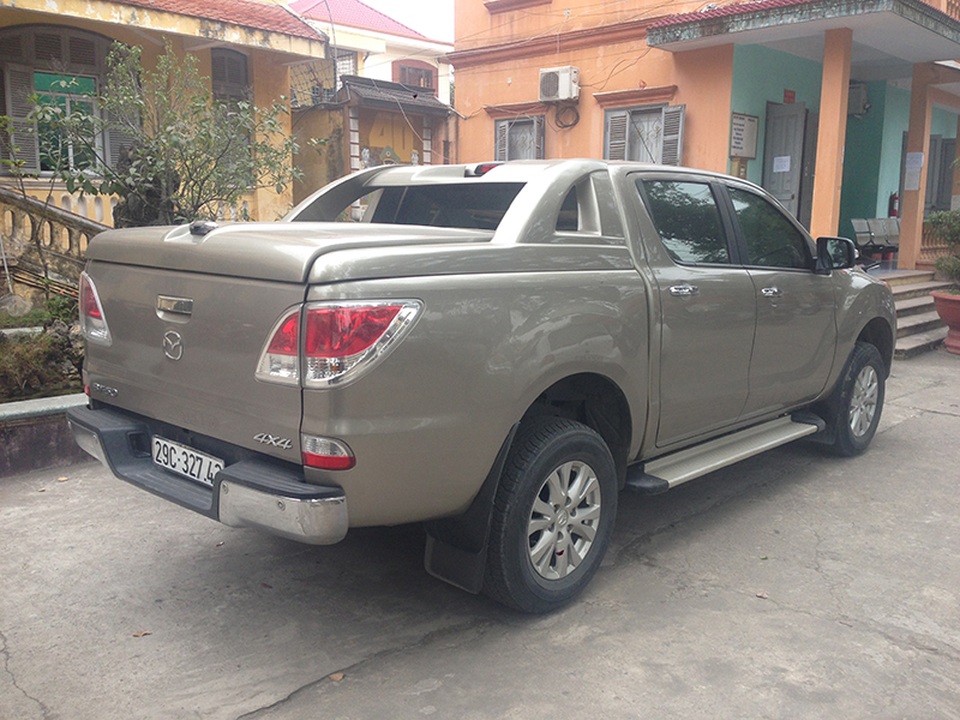 Chiếc xe bị đối tượng ăn trộm rồi đeo BKS giả mang đi tỉnh khác tiêu thụ (ảnh Công an cung cấp)