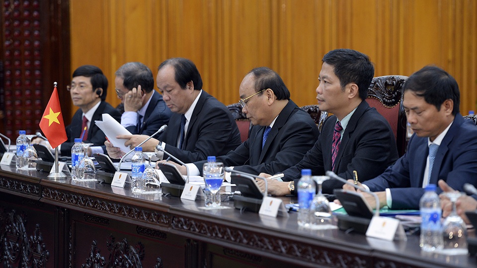 Tổng thống Pháp hội kiến Thủ tướng Nguyễn Xuân Phúc - 4