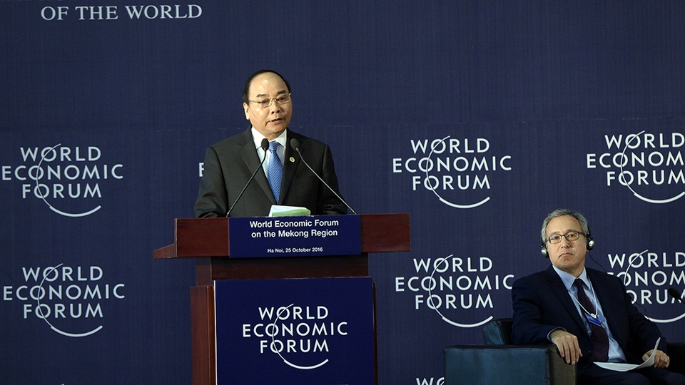 Thủ tướng nêu 4 đề xuất phát triển khu vực Mekong - 1 Thủ tướng Nguyễn Xuân Phúc nêu 4 đề xuất để phát triển khu vực sông Mekong tại diễn diễn đàn WEF-Mekong