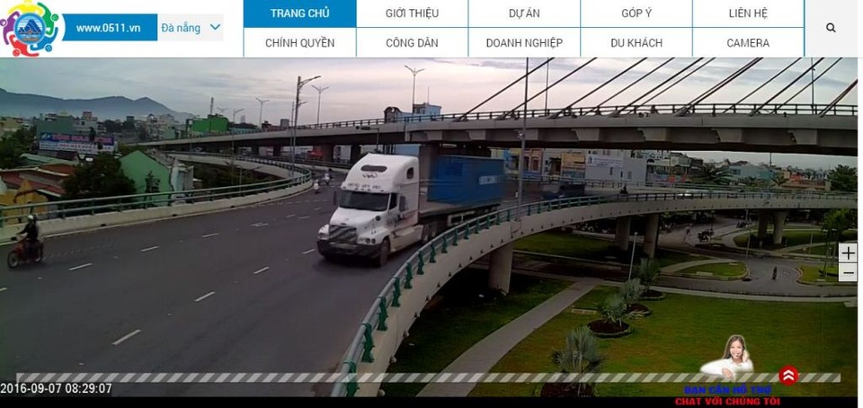 Camera đặt tại vị trí cầu vượt Ngã Ba Huế