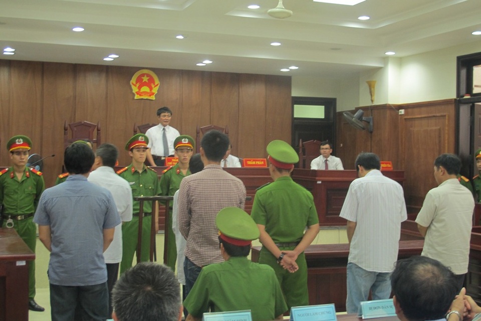 HĐXX tuyên án các bị cáo 