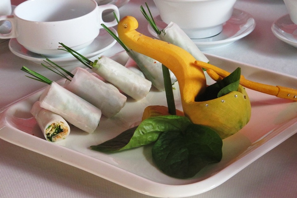 Các món ăn được các đầu bếp chế biến tại cuộc thi 