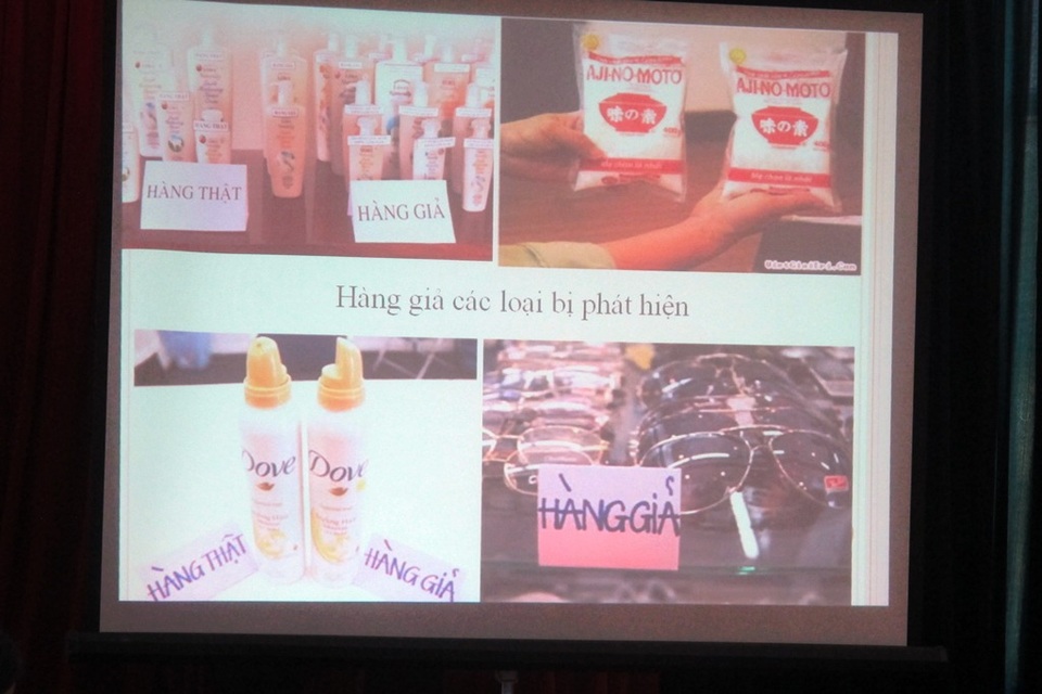 Hàng giả, hàng kém chất lượng chủ yếu là mỹ phẩm, mắt kính, bột ngọt...