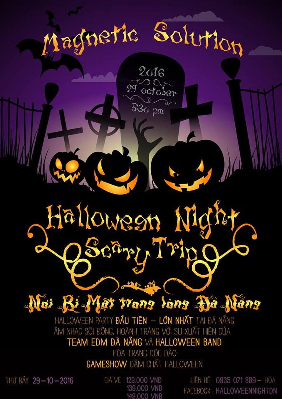 Những địa điểm vui chơi không thể bỏ lỡ trong mùa Halloween 2016 - 4 Halloween Night Đà Nẵng.