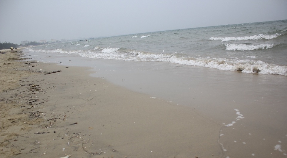 Thi thể anh Trọng được phát hiện sát mép bờ biển 