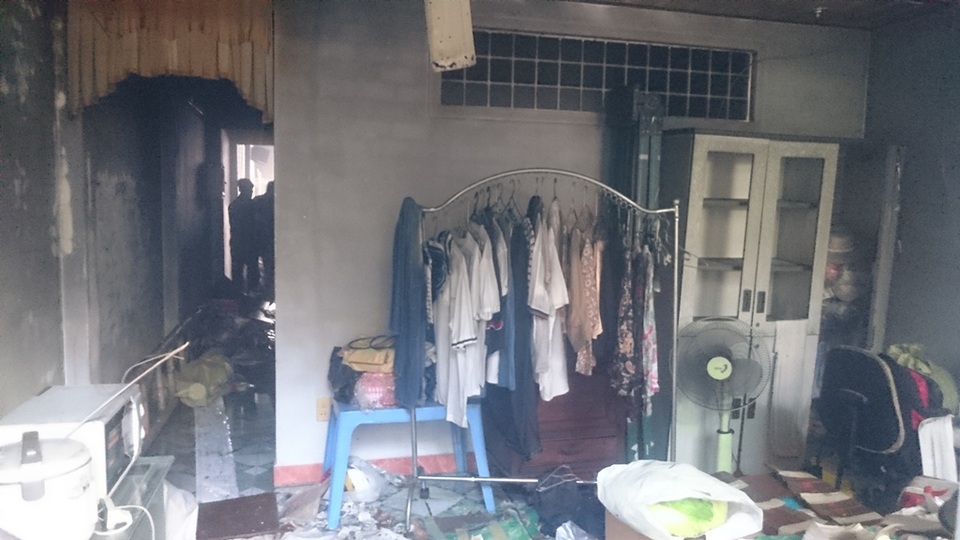 Ngôi nhà nơi xảy ra vụ cháy