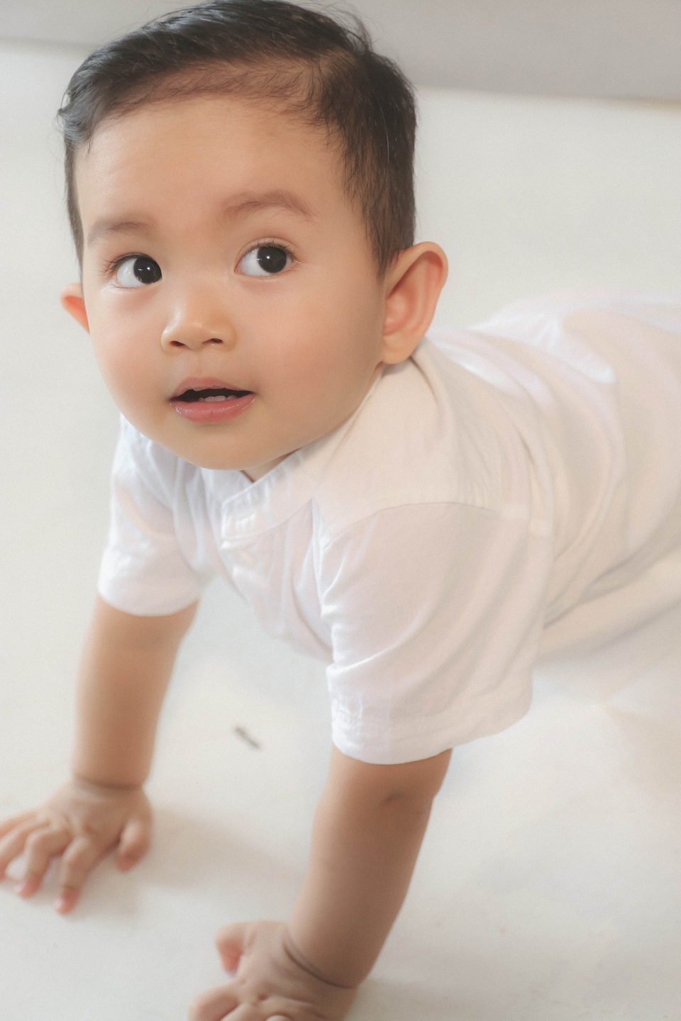 Kubi càng lớn thì cậu bé ngày càng lém lỉnh, đáng yêu