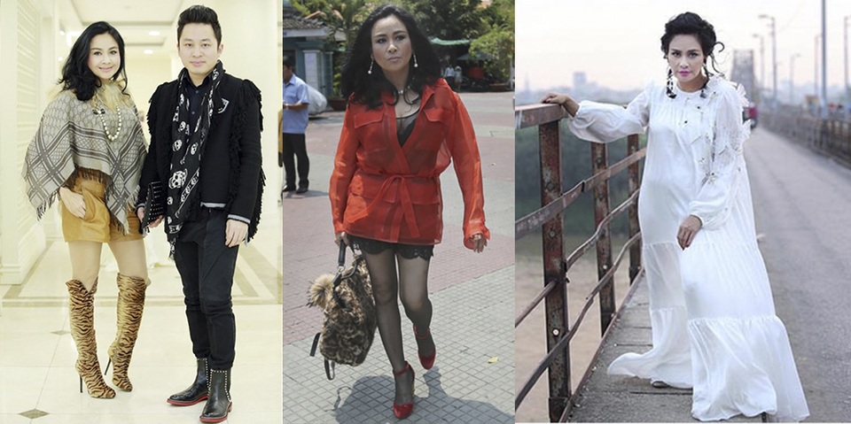 Top 10 sao Việt mặc xấu năm 2016 - 18 Diva Thanh Lam lại tiếp tục diện những bộ cánh rườm rà, khó hiểu và cố gắng kết hợp quá nhiều phong cách thời trang vào 1 bộ trang phục. Đỉnh điểm thảm họa của năm 2016 chính là bộ váy dài quết đất, tay bồng kết hợp cùng màu son hồng sen cực kì sến sẩm, tóc búi cao. Trong năm 2017, nữ diva nên chú ý hơn đến vẻ ngoài của mình bên cạnh việc phát triển giọng hát.