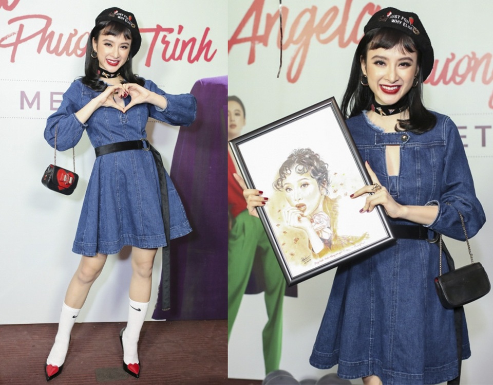 Xuất hiện ngay giữa tâm điểm lùm xùm của phim ca nhạc “bị chê nhiều nhất Việt Nam” – Glee, Angela Phương Trinh khiến nhiều người thất vọng vì trang phục rườm rà, chất liệu kém sang và nhất là kiểu dáng không thể thường hơn.