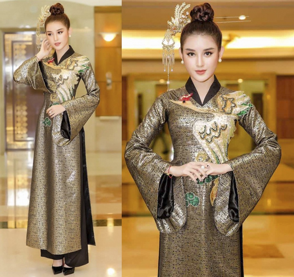 Lê Âu Ngân Anh đẹp đến ngỡ ngàng; Nam Em, Huyền My lọt top sao mặc xấu - 6 Á hậu Huyền My diện bộ áo dài hơi “đứng tuổi” với dàn phụ kiện trâm cài, hoa tai như đang đóng… phim cổ trang.