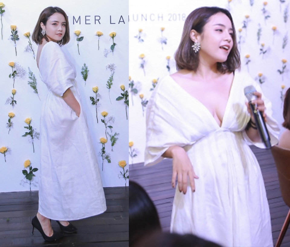 Hoàng Thuỳ đẹp nhất tuần; Thái Trinh diện trang phục lộ vòng 1 "xập xệ" lọt top sao xấu - 9 Thái Trinh vốn có vóc dáng hơi tròn và chiều cao hạn chế. Tuy nhiên, phần lỗi lớn nhất của cô nàng không phải ở vóc dáng, mà chính là cách chọn trang phục. Cô chọn trang phục hở hang vô tình lộ khuyết điểm vòng 1 xập xệ trông rất nặng nề và đứng tuổi chứ không hề quyến rũ.