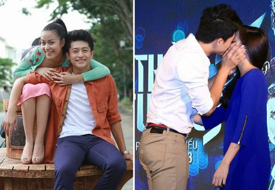 Những cặp đôi “phim giả tình thật” của showbiz Việt - 7 Đóng chung với nhau trong phim “Thần tượng”, cặp đôi liên tục bị bắt gặp dính như sam cả trong phim lẫn ở ngoài đời.