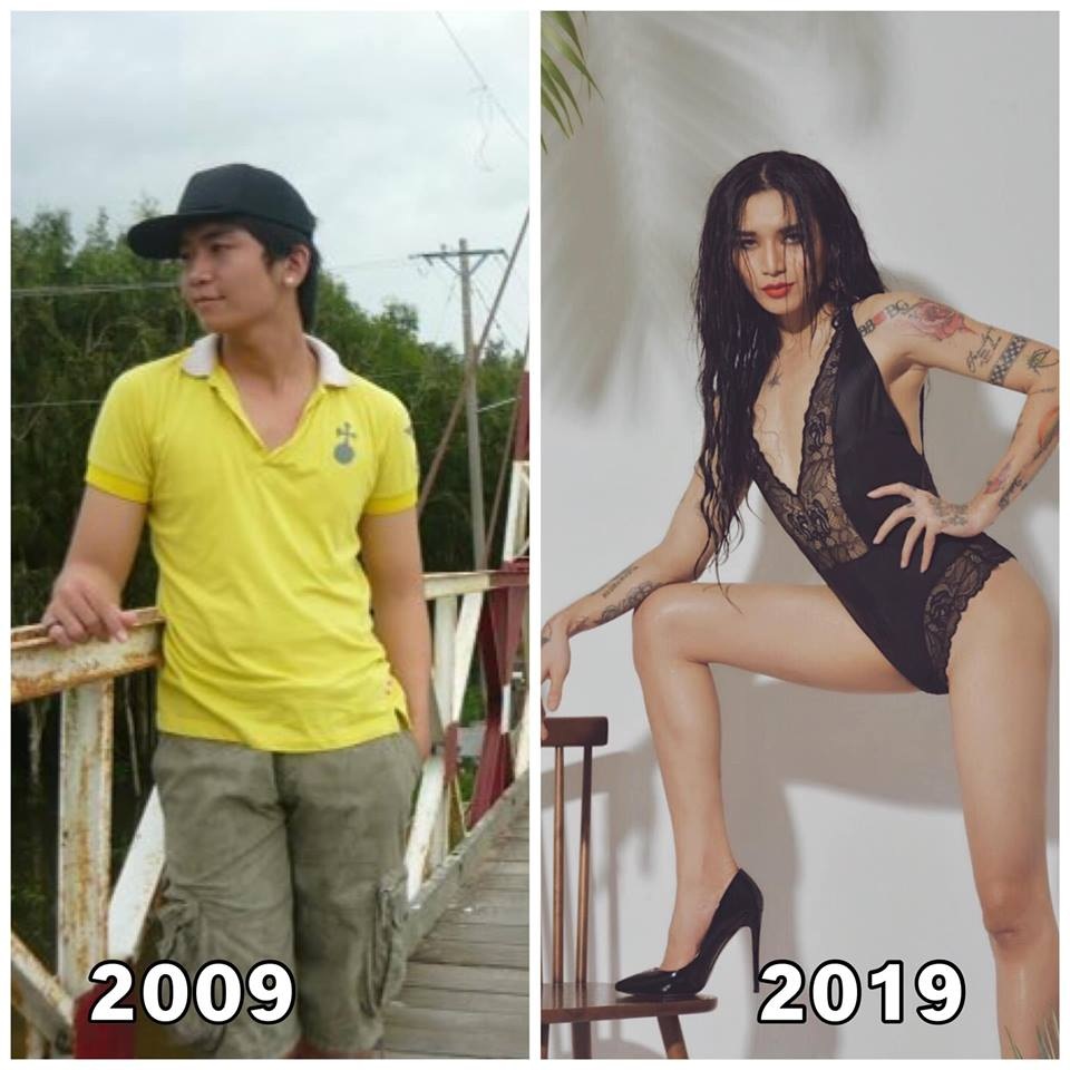 Sao Việt khoe ảnh “ngố tàu” gây choáng trong “Thử thách 10 năm” - Ảnh 9. Sao Việt khoe ảnh “ngố tàu” gây choáng trong “Thử thách 10 năm” - Ảnh 9.