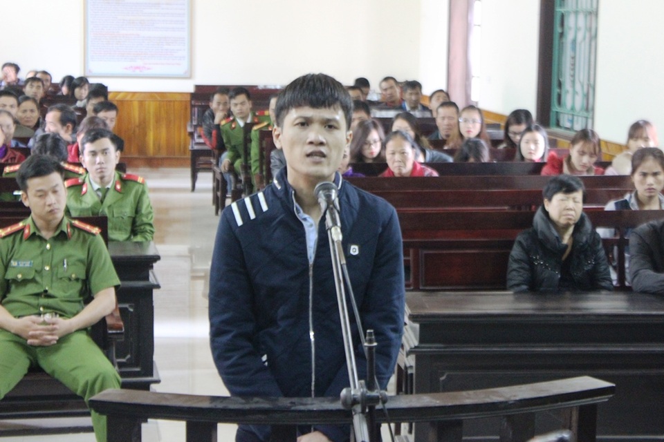 
Tại phiên tòa xét xử, Nguyễn Xuân Lĩnh phủ nhận hành vi phạm tội
