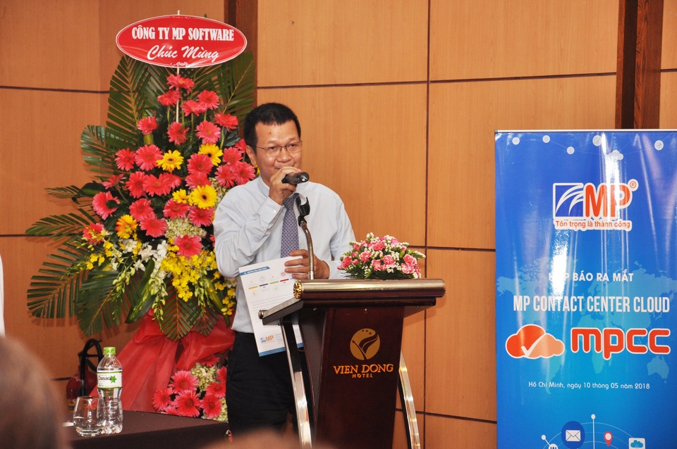 Ra mắt giải pháp quản lý tổng đài trên nền tảng điện toán đám mây MP Contact Center Cloud - 2 Ông Nguyễn Việt Trung – Tổng Giám Đốc Công ty Minh Phúc.