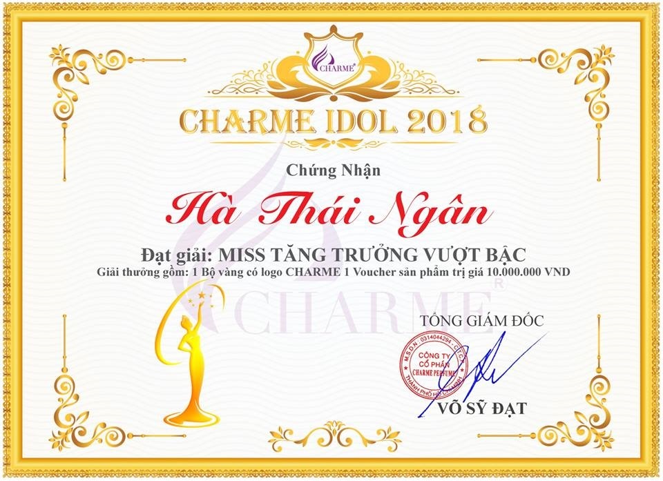 Choáng với mức thu nhập hơn 100 triệu/tháng của mẹ bỉm sữa hai con - 3 Chưa đầy một năm, Thái Ngân đã đạt giải Miss tăng trưởng vượt bậc