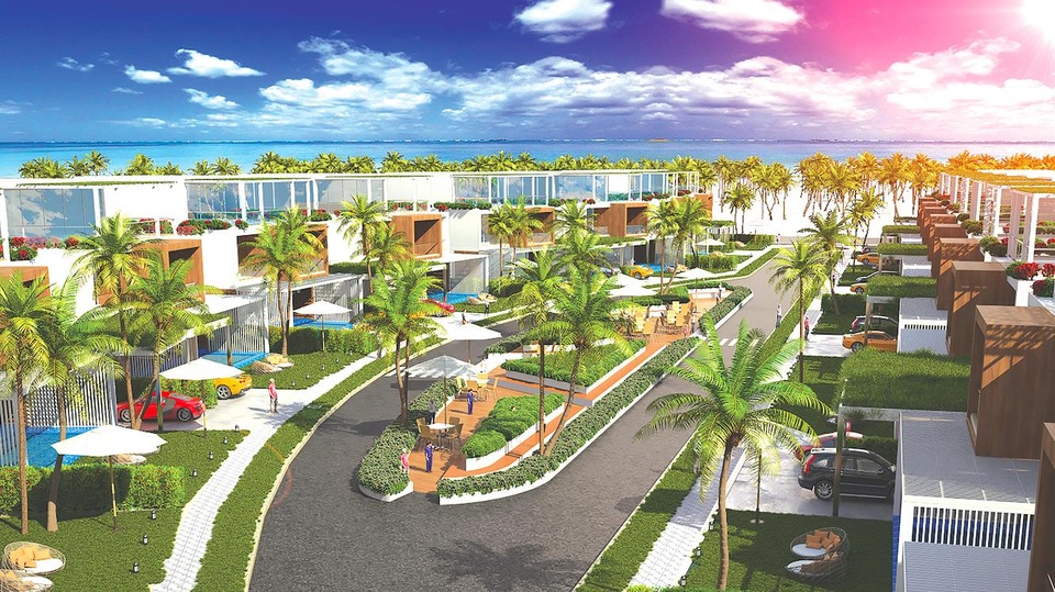 Làm ông chủ trong khu resort! - 1 Biệt thự biển nghỉ dưỡng tầm trung tỏ rõ nhiều ưu thế hút giới đầu tư Ảnh: LN