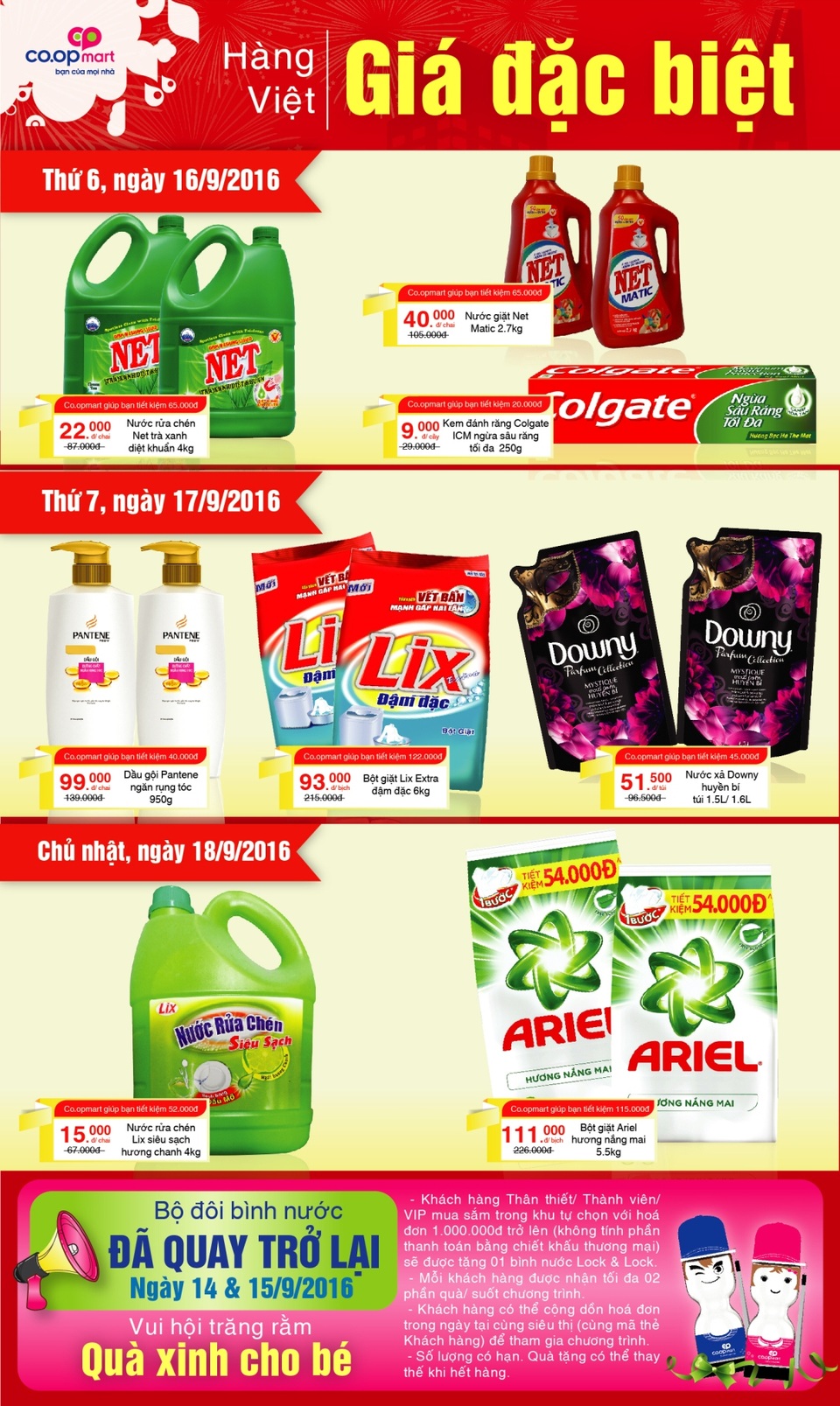 Siêu thị Co.opmart “xả hàng” bột giặt, nước rửa chén, dầu gội đầu - 1 Siêu thị Co.opmart “xả hàng” bột giặt, nước rửa chén, dầu gội đầu - 1