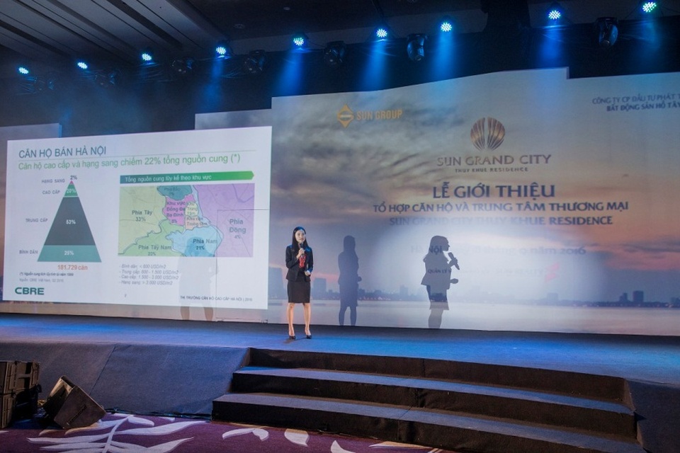 Sun Grand City Thuy Khue Residence hút khách ngay ngày đầu ra mắt - 1 Lễ giới thiệu dự án Sun Grand City Thuy Khue Residence