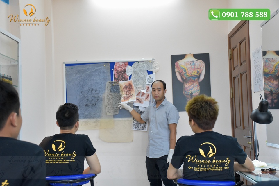 Cùng Winnie Academy vươn tầm quốc tế - 3 Lớp học xăm hình nghệ thuật
