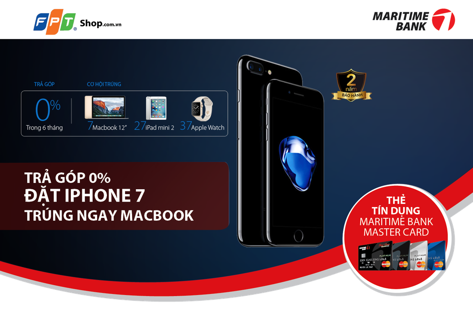 Sở hữu ngay Iphone 7 với lãi suất 0% - 1 Sở hữu ngay Iphone 7 với lãi suất 0% - 1
