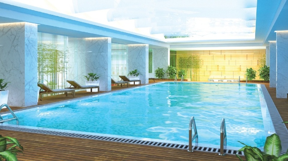 Mua quà nhận quà mùa thu tại Park View Tower - 3 Phối cảnh bể bơi bốn mùa công nghệ Đức ngay tại tầng 2 của dự án