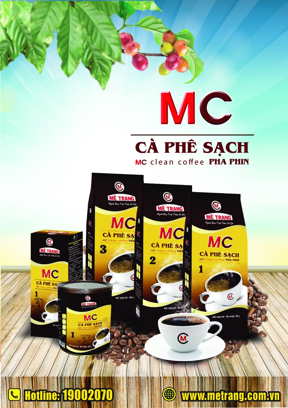 Chinh phục người tiêu dùng bằng chất lượng cà phê sạch - 1 Sản phẩm Cà phê sạch MC của Công ty Cổ phần cà phê Mê Trang
