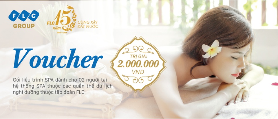 Voucher Spa dành tặng khách hàng sở hữu bất động sản nghỉ dưỡng