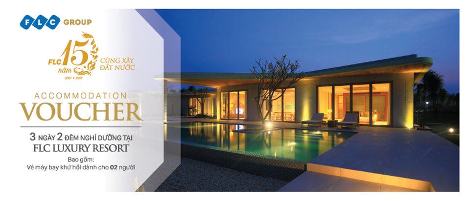 Voucher 3 ngày 2 đêm dành tặng khách hàng sở hữu bất động sản FLC với số lượng lớn