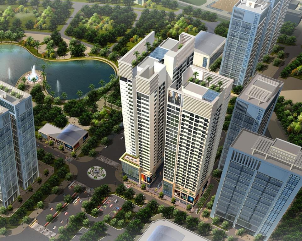 Phối cảnh dự án Horizon Tower nhìn từ trên cao