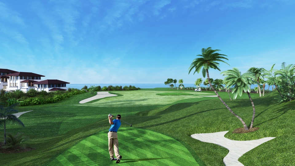 FLC ra mắt văn phòng giới thiệu dự án FLC Hạ Long - 4 FLC Hạ Long sở hữu sân golf view Vịnh trên địa hình đồi núi- thách thức độ khó của các golfer chuyên nghiệp